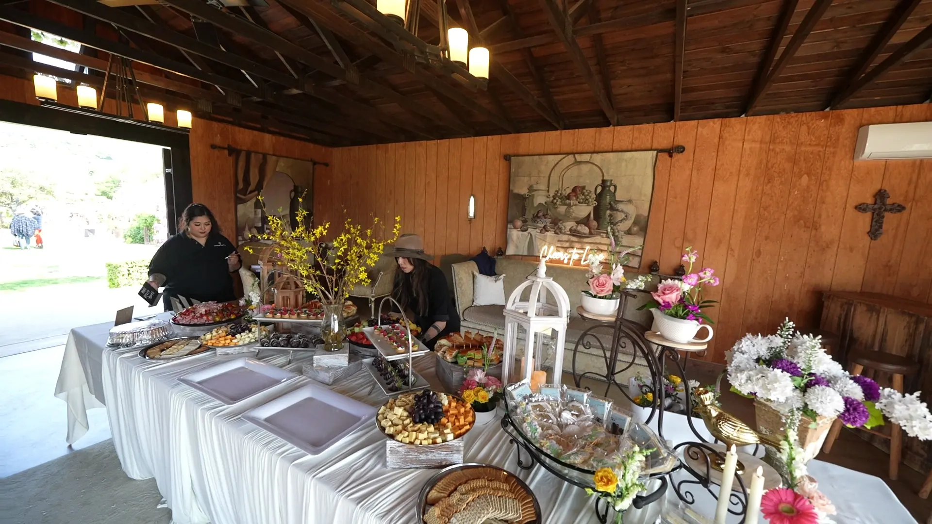 Dessert and pastry display styled for a celebration in Santa Clara
