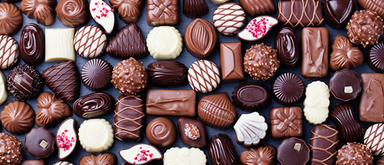 Delicious chocolates for a gift at thanksgiving