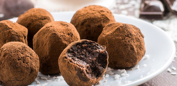 Nutella truffles in dessert catering for delivery