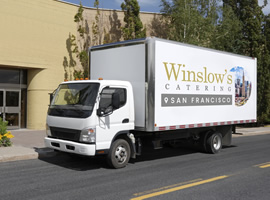 Winslow's delivery van